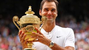 Roger Federer Wins Record Wimbledon Trophy